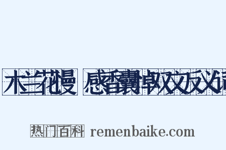 木兰花慢·感香囊悼双文反义词是什么意思的图片